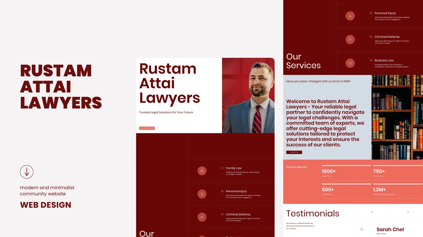 Rustam Attai Lawyers website card preview